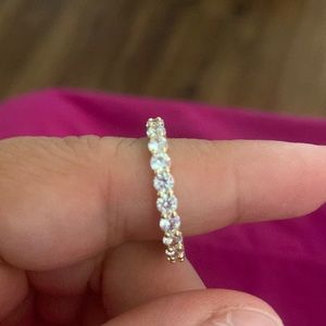 Pavói gold 14k plated zirconia ring